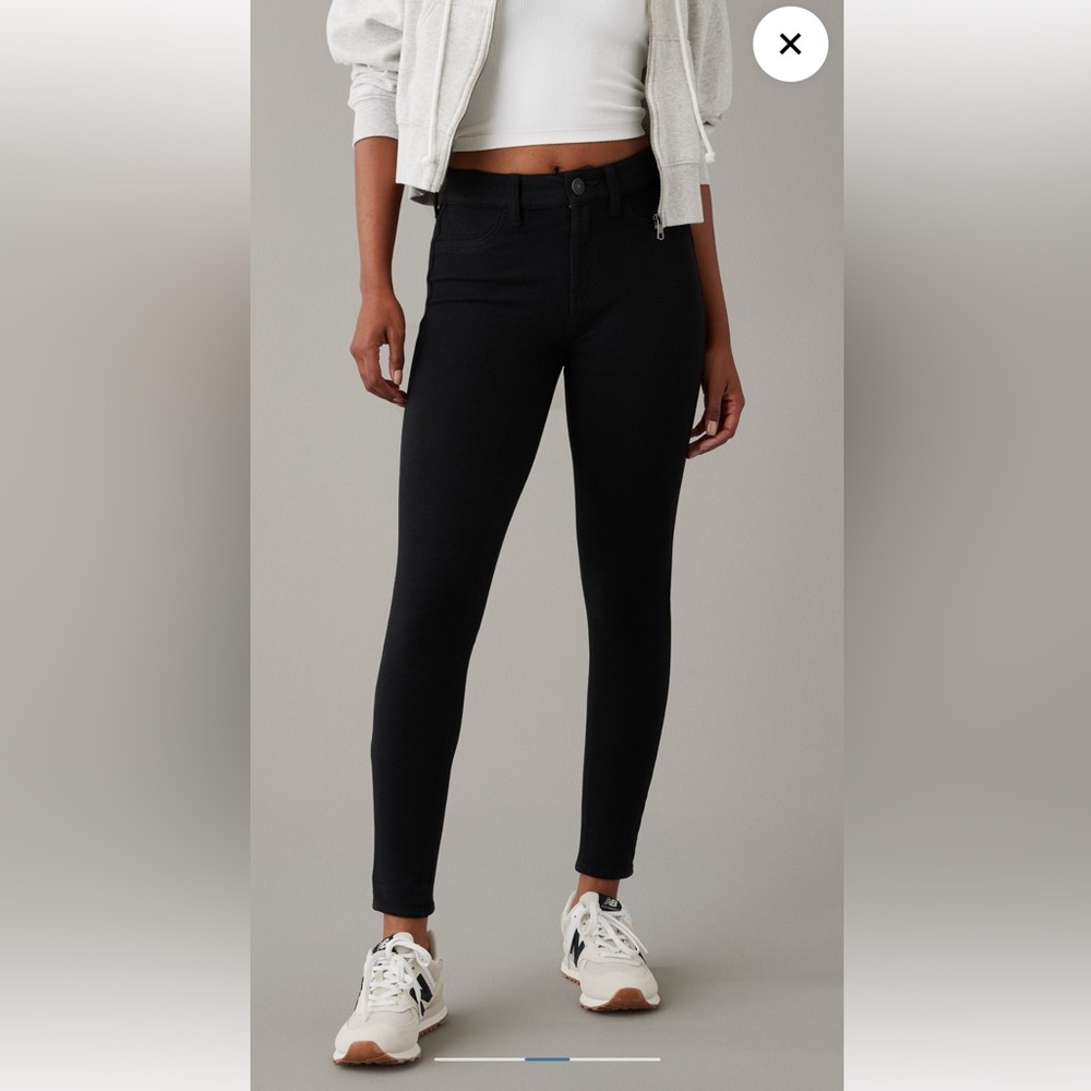 American Eagle Next Level Stretch Skinny Jeans Black